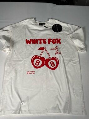 NWT White Fox 3XS Graphic Tee Limited Addition